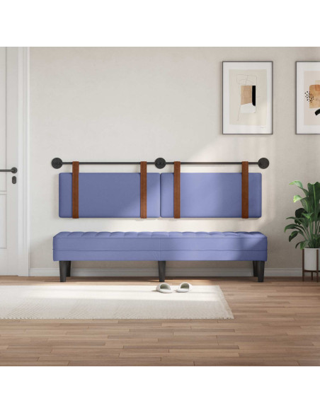 Testata appesa Tinta unita Blu jeans 170 x 55 x 5 cm PU Antico