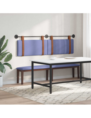 Testata appesa Tinta unita Blu jeans 170 x 55 x 5 cm PU Antico