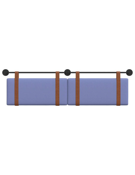 Testata appesa Tinta unita Blu jeans 170 x 55 x 5 cm PU Antico