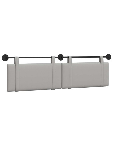 Testata appesa Grigio Nuvola 190 x 55 x 5 cm Tessuto