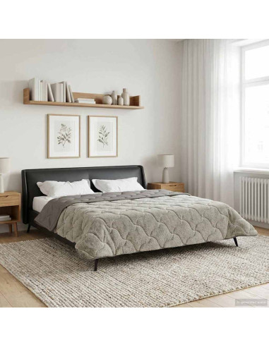 Duvet Estivo Trapuntato Grigio chiaro 220 x 240 cm