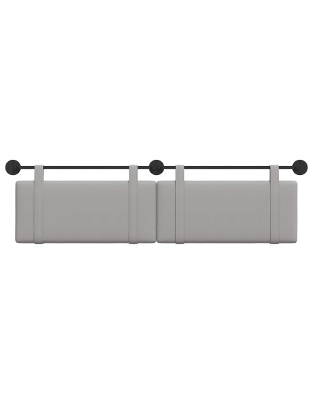 Testata appesa Grigio Nuvola 190 x 55 x 5 cm Tessuto