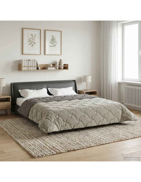 Duvet Estivo Trapuntato Grigio chiaro 220 x 260 cm