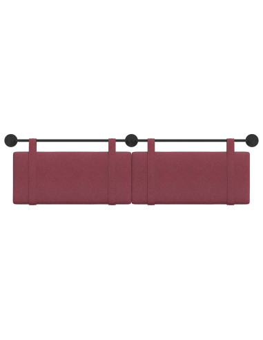 Testata appesa Tinta unita Rosso Vino 190 x 55 x 5 cm Tessuto