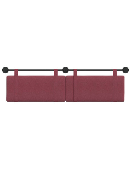 Testata appesa Tinta unita Rosso Vino 190 x 55 x 5 cm Tessuto