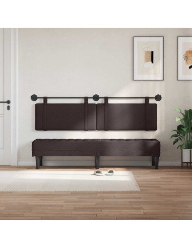 Testata appesa Marrone Scuro 190 x 55 x 5 cm Tessuto