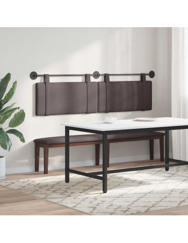 Testata appesa Marrone Scuro 190 x 55 x 5 cm Tessuto