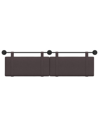 Testata appesa Marrone Scuro 190 x 55 x 5 cm Tessuto