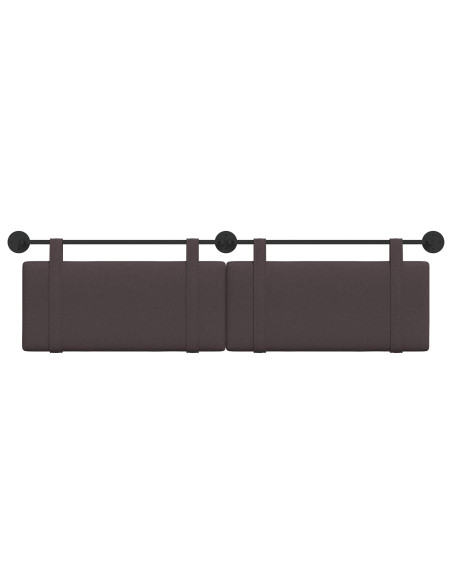 Testata appesa Marrone Scuro 190 x 55 x 5 cm Tessuto