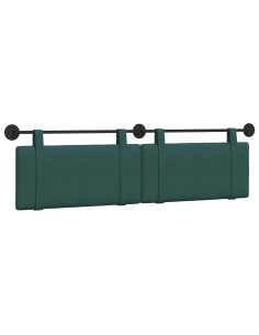 Testata appesa Tinta unita Verde Scuro 190 x 55 x 5 cm Tessuto 2
