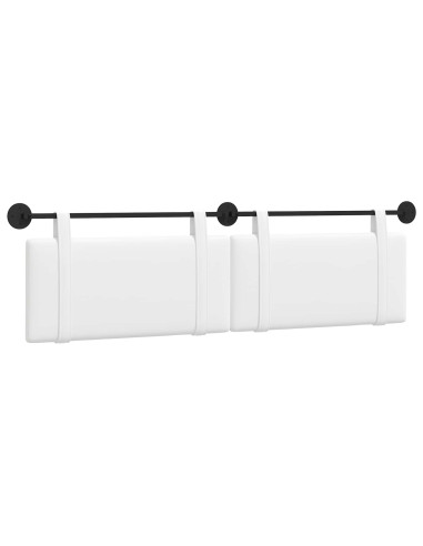 Testata appesa Tinta unita Bianco 190 x 55 x 5 cm Tessuto