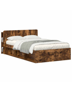 Testata del letto Rovere Fumo Legno ingegnerizzato 2