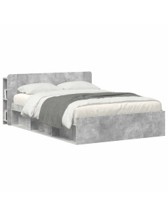 Testata del letto Grigio Cemento Legno ingegnerizzato 2