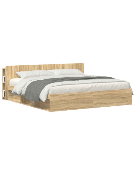Testata del letto Rovere Sonoma Legno ingegnerizzato