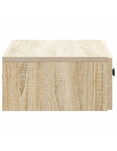Tavolino da Parete Laterale Rovere Sonoma 59 x 34,5 x 17 cm