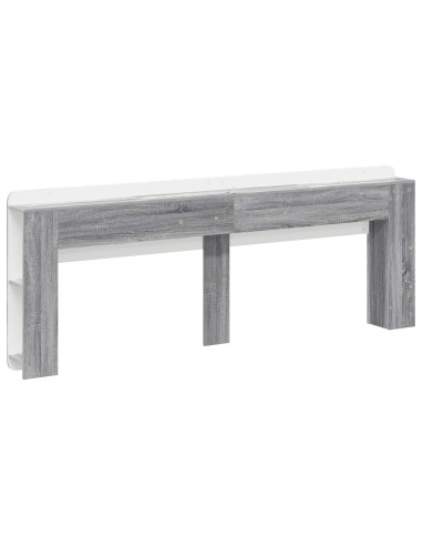 Testata del letto Grigio Sonoma Legno ingegnerizzato