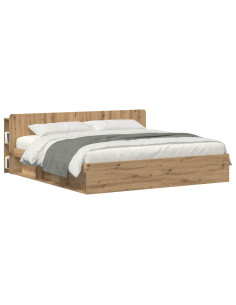 Testata del letto Rovere Artigianale Legno ingegnerizzato 2