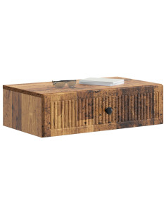 Tavolino da Parete Laterale Legno antico 59 x 34,5 x 17 cm 2