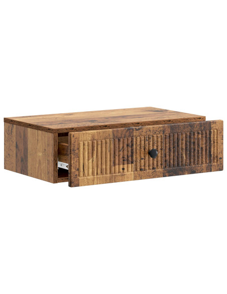 Tavolino da Parete Laterale Legno antico 59 x 34,5 x 17 cm