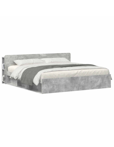 Testata del letto Grigio Cemento Legno ingegnerizzato