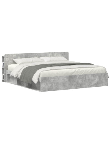 Testata del letto Grigio Cemento Legno ingegnerizzato