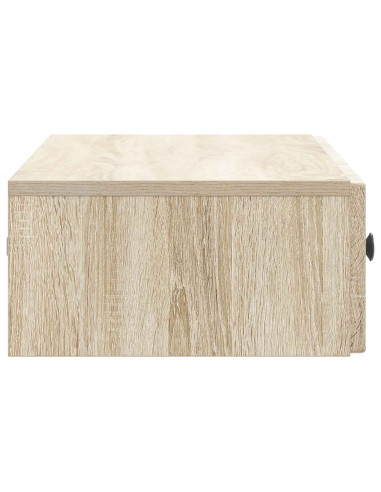Tavolino da Parete Laterale Rovere Sonoma 87,5 x 34,5 x 17 cm