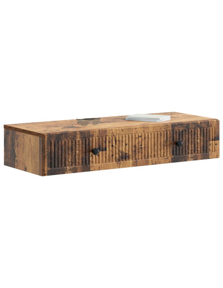 Tavolino da Parete Laterale Legno antico 87,5 x 34,5 x 17 cm