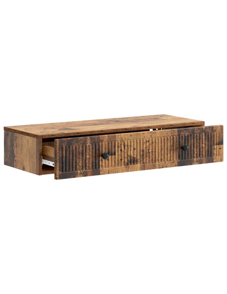 Tavolino da Parete Laterale Legno antico 87,5 x 34,5 x 17 cm