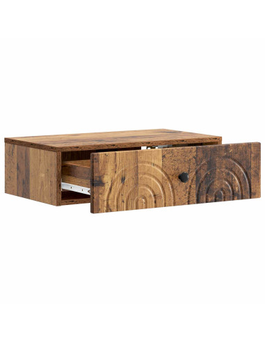 Tavolino da Parete Laterale Legno antico 59 x 34,5 x 17 cm