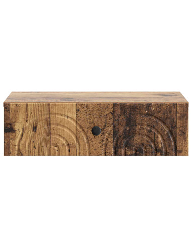 Tavolino da Parete Laterale Legno antico 59 x 34,5 x 17 cm