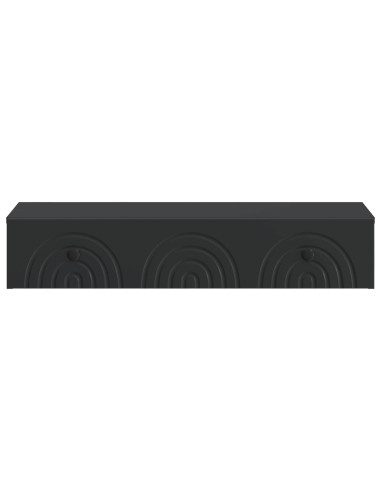 Tavolino da Parete Laterale Nero 87,5 x 34,5 x 17 cm