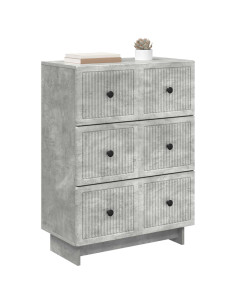 Mobile con Cassetti Grigio Cemento 66 x 34,5 x 90 cm 2