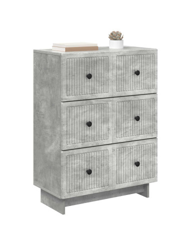 Mobile con Cassetti Grigio Cemento 66 x 34,5 x 90 cm