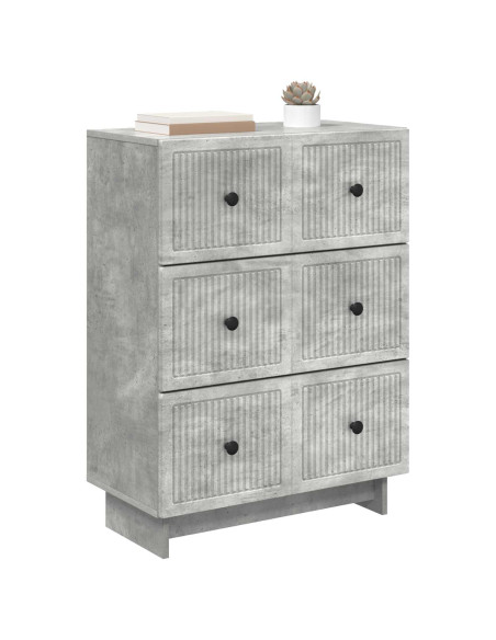 Mobile con Cassetti Grigio Cemento 66 x 34,5 x 90 cm