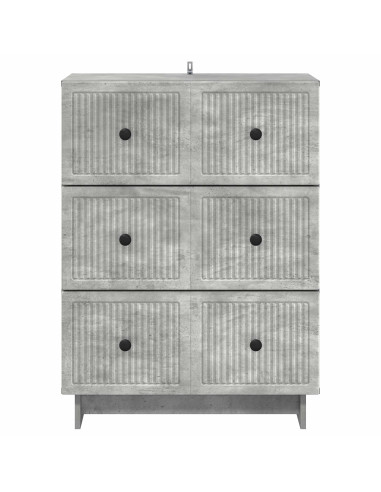 Mobile con Cassetti Grigio Cemento 66 x 34,5 x 90 cm