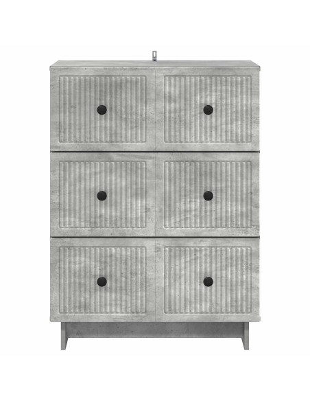 Mobile con Cassetti Grigio Cemento 66 x 34,5 x 90 cm