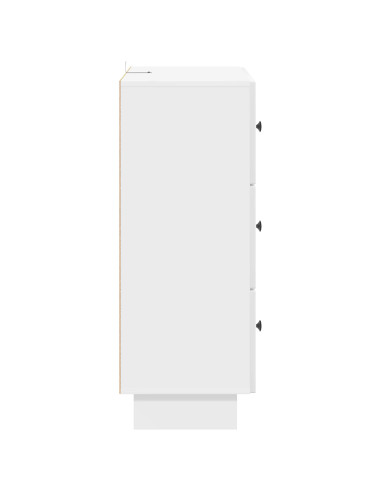 Mobile con Cassetti Bianco Lucido 66 x 34,5 x 90 cm