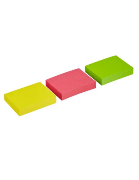 CF3 POST-IT 38X51MM NEON - BLISTER