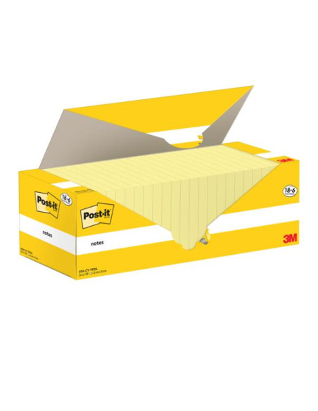 CF18+6 POST-IT/CANARY/76X76/100FF