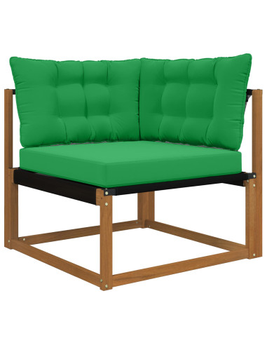 Cuscino per divano da esterno 3 pcs Verde Poliestere