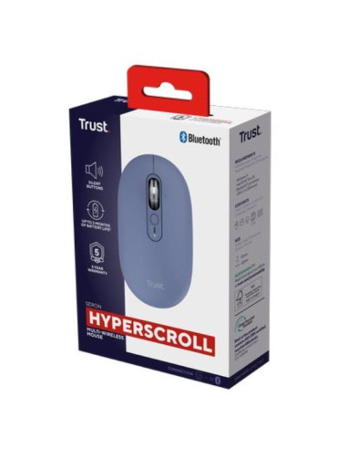 SERON HYPSCROLL SLIM WRLS MOUSE BLU