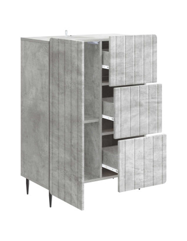 Credenza con cassetto Grigio Cemento 66 x 34,5 x 91,5 cm
