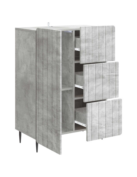 Credenza con cassetto Grigio Cemento 66 x 34,5 x 91,5 cm