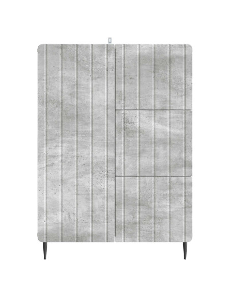 Credenza con cassetto Grigio Cemento 66 x 34,5 x 91,5 cm