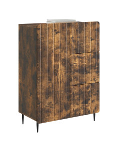 Credenza Rovere Fumo 66 x 34,5 x 91,5 cm Legno ingegnerizzato 2