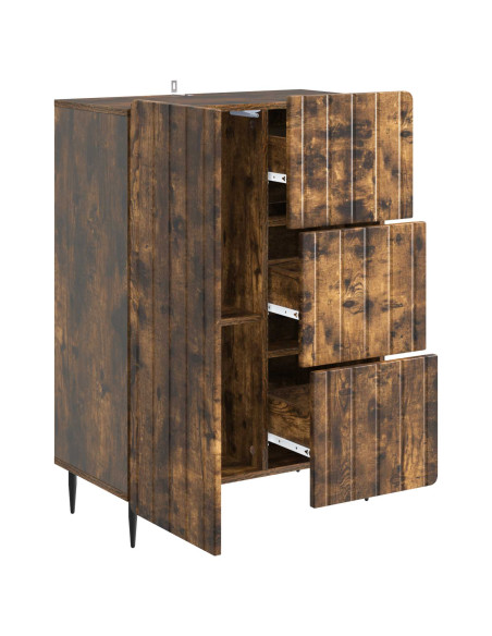Credenza Rovere Fumo 66 x 34,5 x 91,5 cm Legno ingegnerizzato