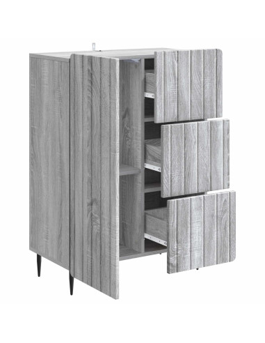 Credenza Grigio Sonoma 66 x 34,5 x 91,5 cm Legno ingegnerizzato