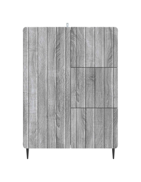 Credenza Grigio Sonoma 66 x 34,5 x 91,5 cm Legno ingegnerizzato