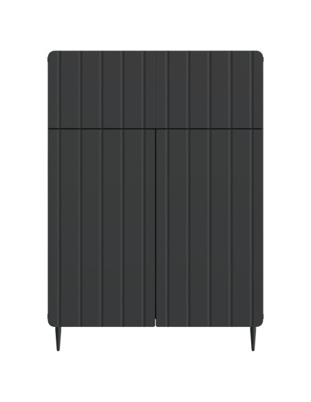 Credenza Nero 66 x 34,5 x 92 cm Legno ingegnerizzato