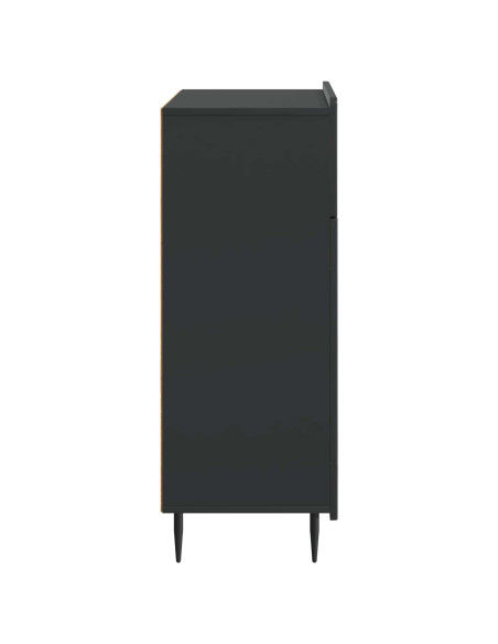 Credenza Nero 66 x 34,5 x 92 cm Legno ingegnerizzato